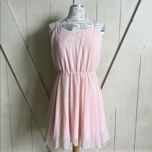 🌷Asos Pink Chiffon Stretch Dress🌷